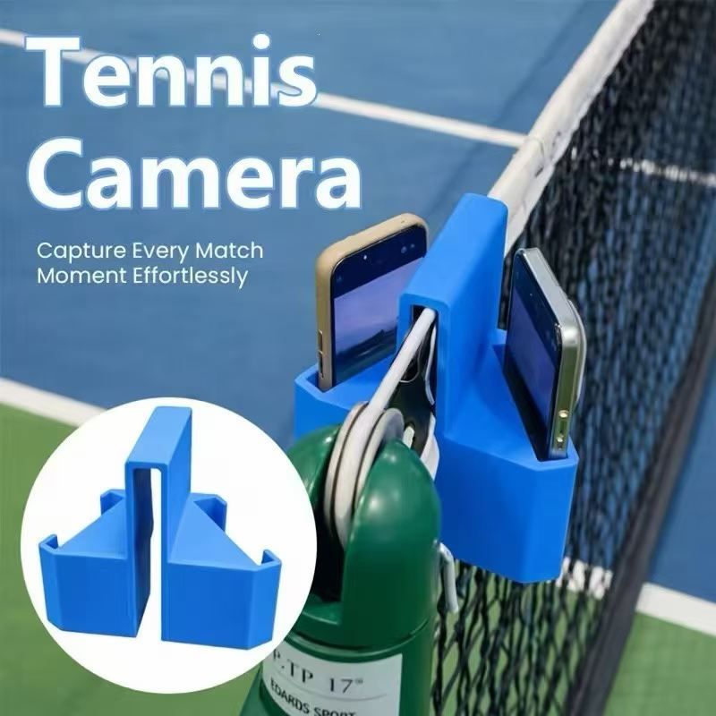 Badminton Outdoor - 2 個テニスネットカメラマウント電話ホルダーマウント屋外スポーツビデオ録画フェンス電話ホルダーバドミントン野球テニス用