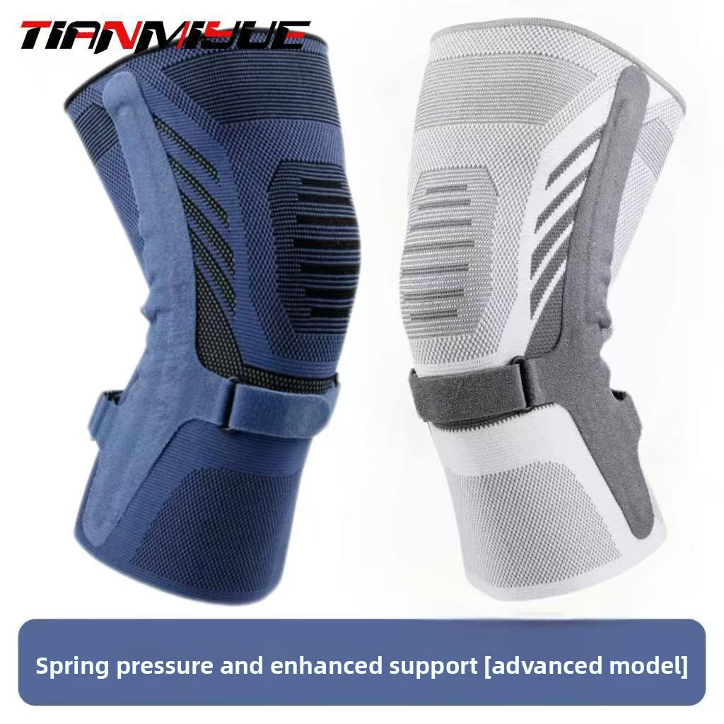 Knee Brace Badminton - 2026年新型スポーツ膝サポーター - 調節可能で保温性があり、男女兼用。ランニング、サイクリング、ジム、縄跳び、バドミントンに最適。膝蓋骨関節保護。