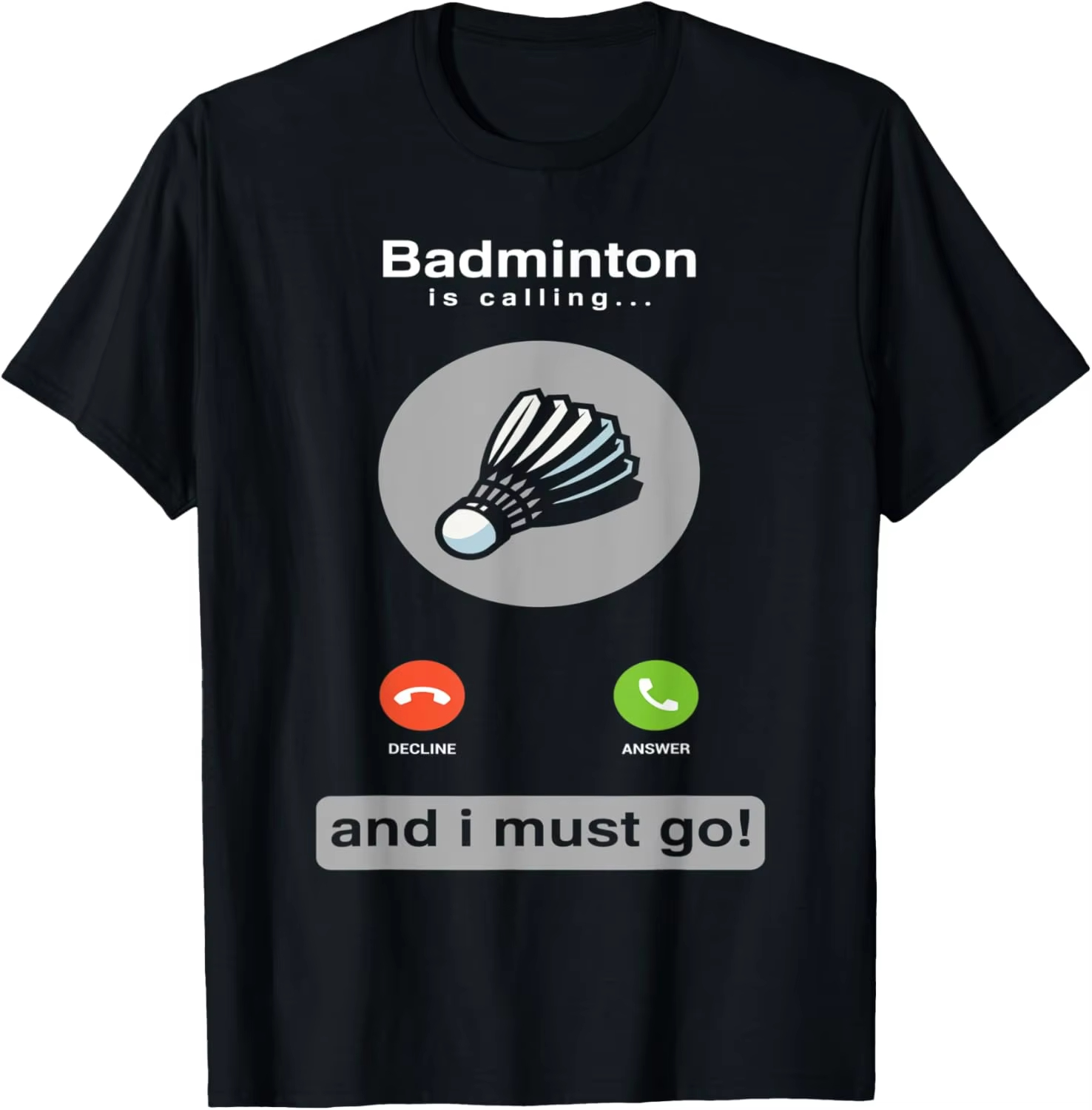 Badminton Is Calling - 面白いバドミントンシャツバドミントンコーリング引用バドミントンギフト Tシャツ男性服トップスグラフィック Tシャツヴィンテージ Tシャツカミサ