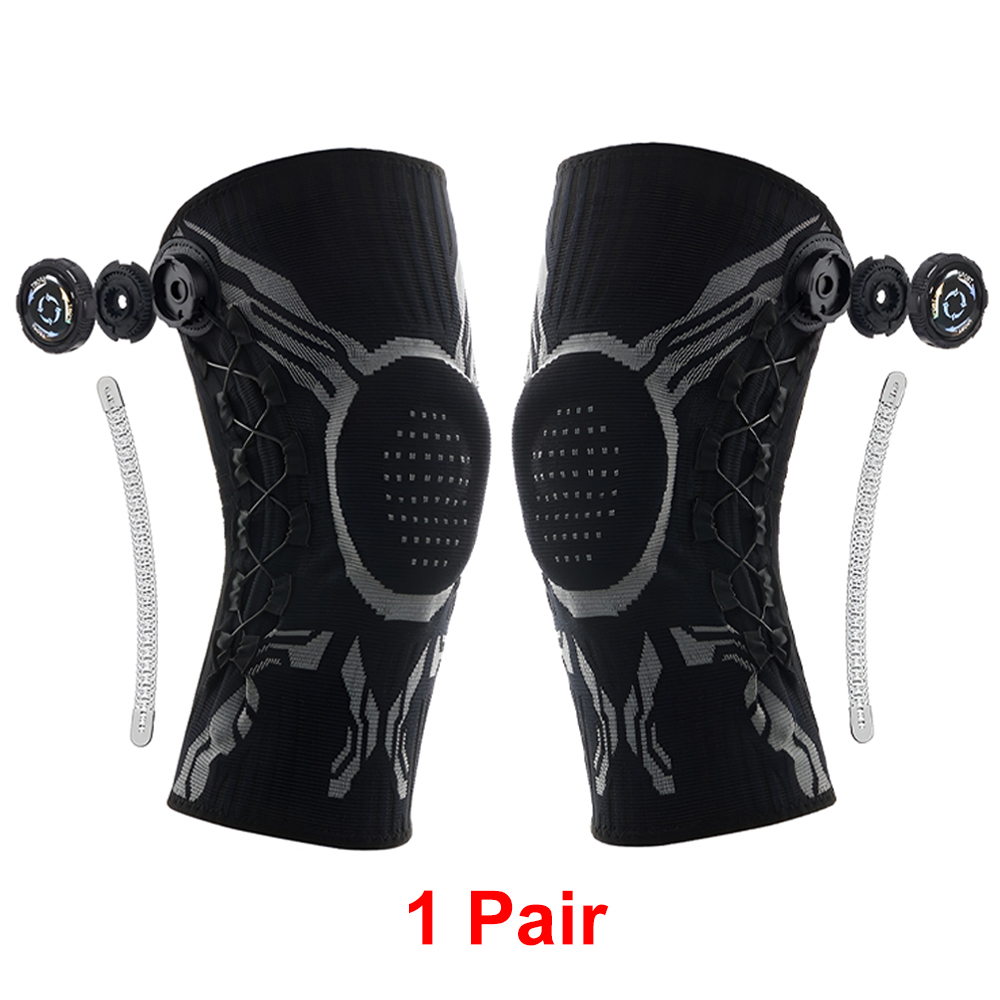 Knee Brace Badminton - プロフェッショナル膝ブレース半月板関節サポート調整可能ユニセックス男性女性用バスケットボールランニングサッカーバドミントンハイキングスポーツ