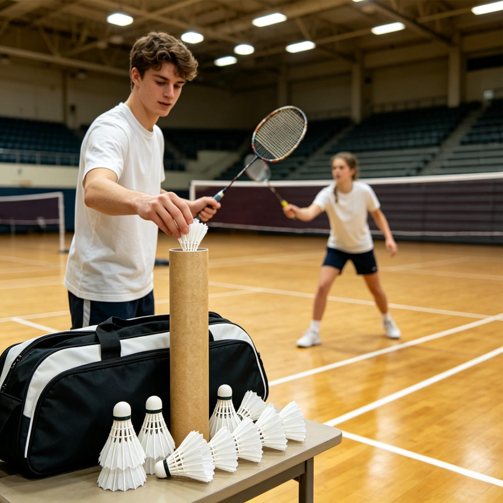 Badminton Youtube - バドミントンシャトルコック アウトドアトレーニング用シャトルボール バドミントンシャトルコックチューブ 女性 男性 大人