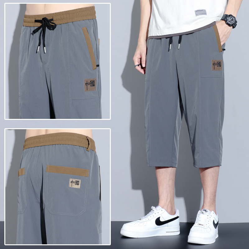 Badminton Outdoor - 夏の屋外バドミントントレーニング汗吸収速乾性セブンポイントショーツファッショントレンドルーズ通気性ショーツ