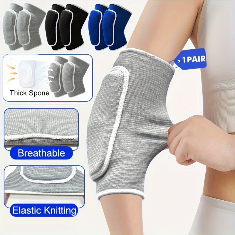 Knee Brace Badminton - 1 ペア弾性肘パッド肥厚スポンジ肘膝プロテクターガードバスケットボールバレーボールスポーツアームスリーブパッド大人子供