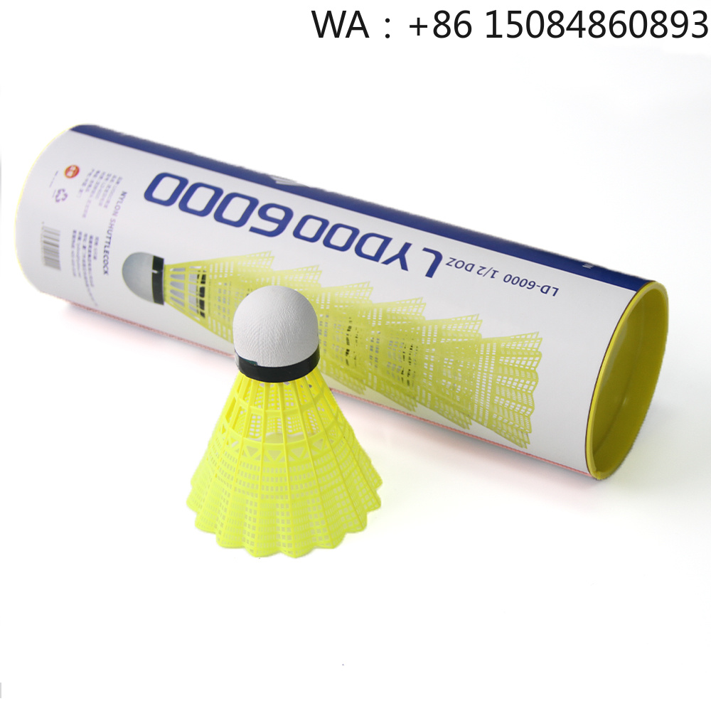 Nylon Shuttlecock 12 - グレードAトレーニング用バドミントンシャトルコック、ナイロン製ダックフェザー素材、カスタマイズ可能なスピードコルク、12個入り卸売、日常スポーツ用