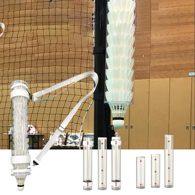Badminton Youtube - 屋内および屋外のバドミントン、ボールホルダー、磁気機器用のshutlecocks収納チューブ