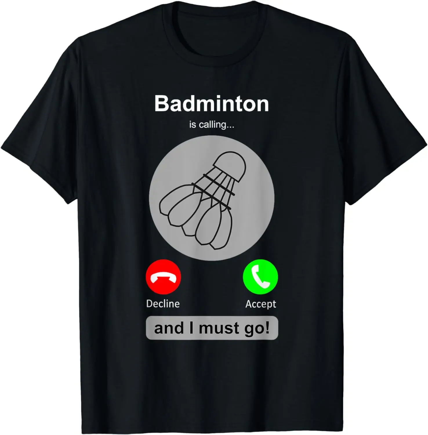 Badminton Is Calling - 男性用の面白いバドミントンシャツ,言葉,バドミントンギフト,トップス,グラフィックTシャツ,古着