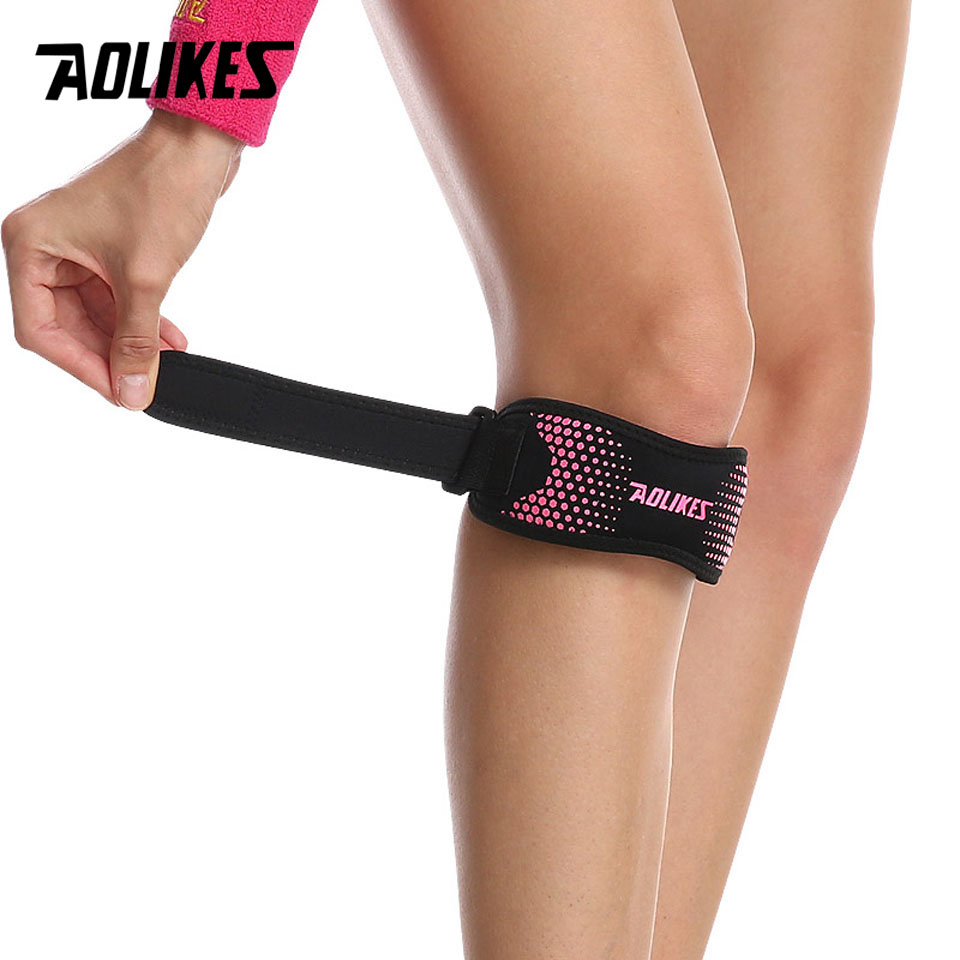 AOLIKES 1 個調節可能な膝パッド膝痛緩和膝蓋骨スタビ - Knee Brace Badminton のレビューと価格