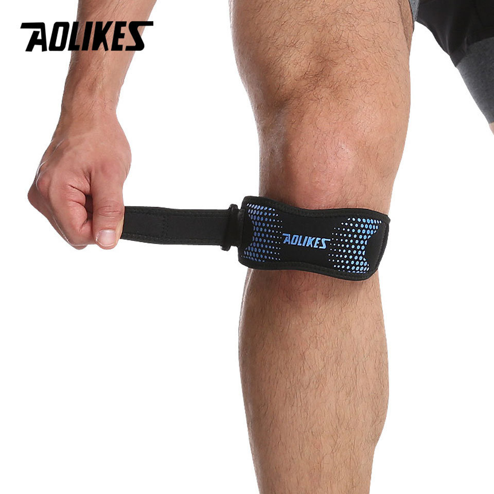 AOLIKES 1 個調節可能な膝パッド膝痛緩和膝蓋骨スタビ - Knee Brace Badminton のレビューと価格