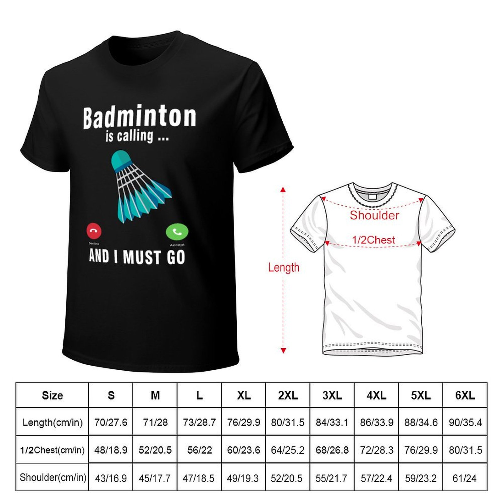 バドミントンが呼んでいる、行かなくてはいけない Tシャツ 防 - Badminton Is Calling のレビューと価格