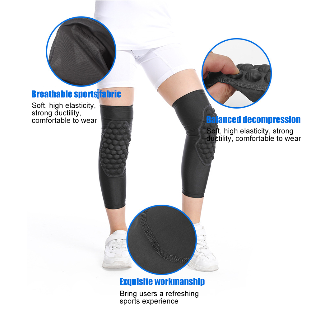 1 個キッズユース 3-12 歳パッド入りアーム膝スリーブ圧 - Knee Brace Badminton のレビューと価格