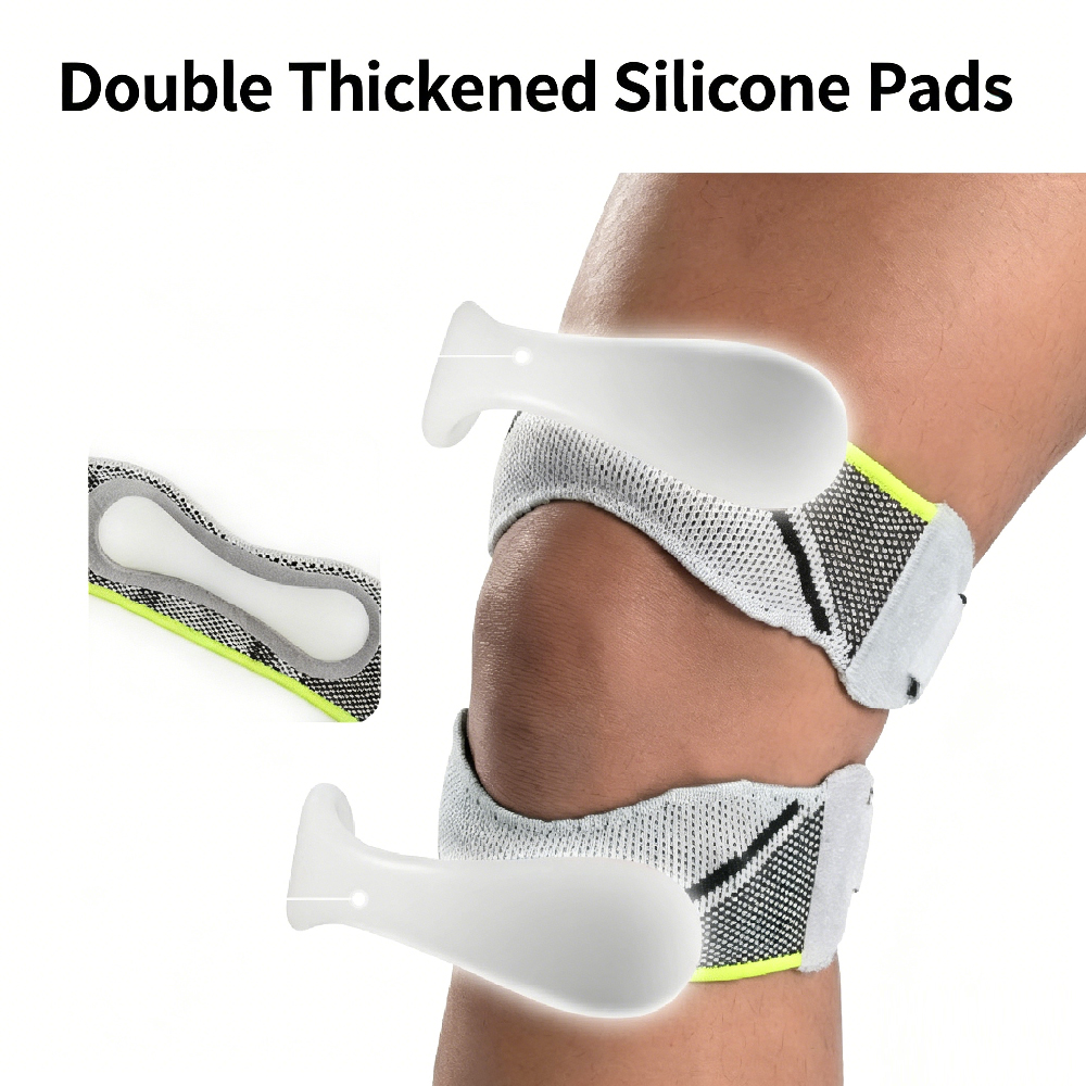 1/2個入り膝蓋骨腱サポート膝ブレース、衝撃吸収ジェルパッド - Knee Brace Badminton のレビューと価格