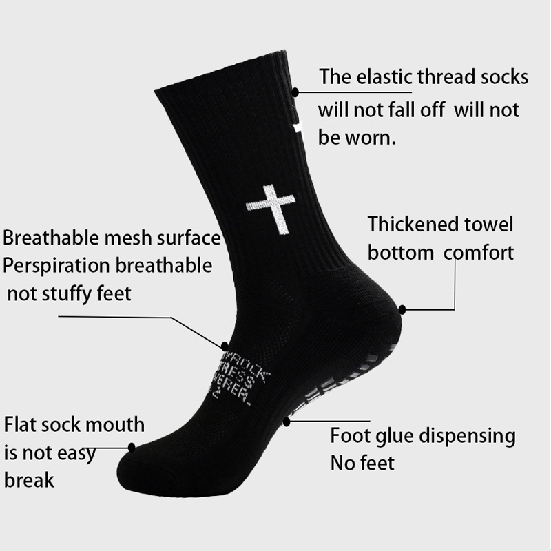 2足セット 滑り止めサッカーソックスと膝パッド カーフスリー - Knee Brace Badminton のレビューと価格