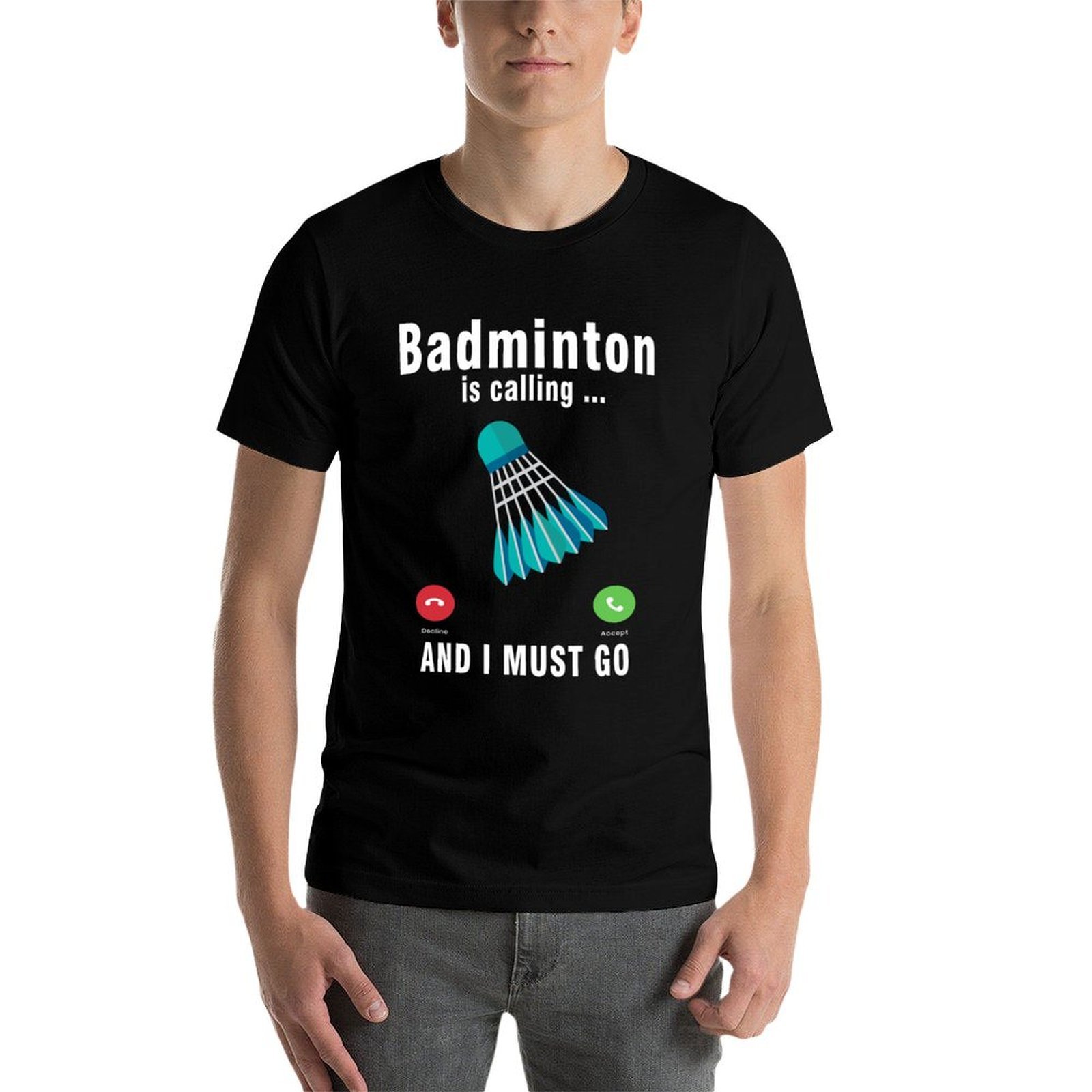 バドミントンが呼んでいる、行かなくてはいけない Tシャツ メ - Badminton Is Calling のレビューと価格