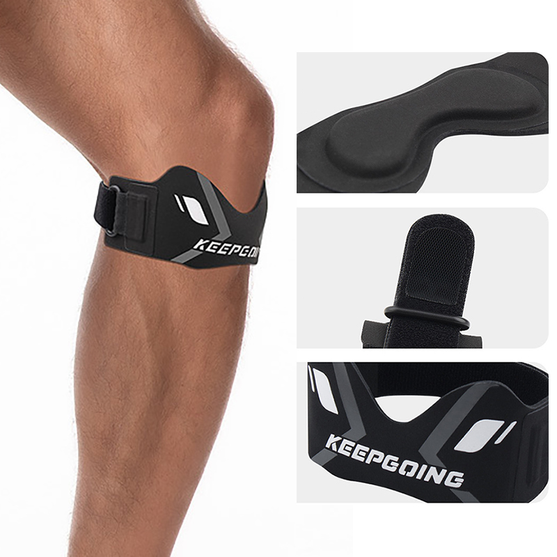 膝サポーター1個、膝蓋骨サポートストラップ、ジム、ランニング - Knee Brace Badminton のレビューと価格