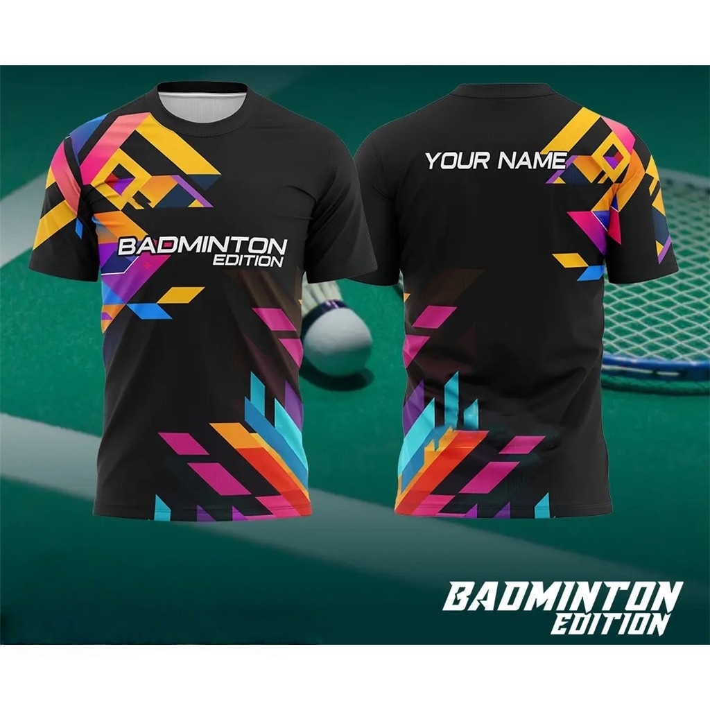 メンズバドミントンウェア グラデーション 3D プリント バ - Badminton Outdoor のレビューと価格