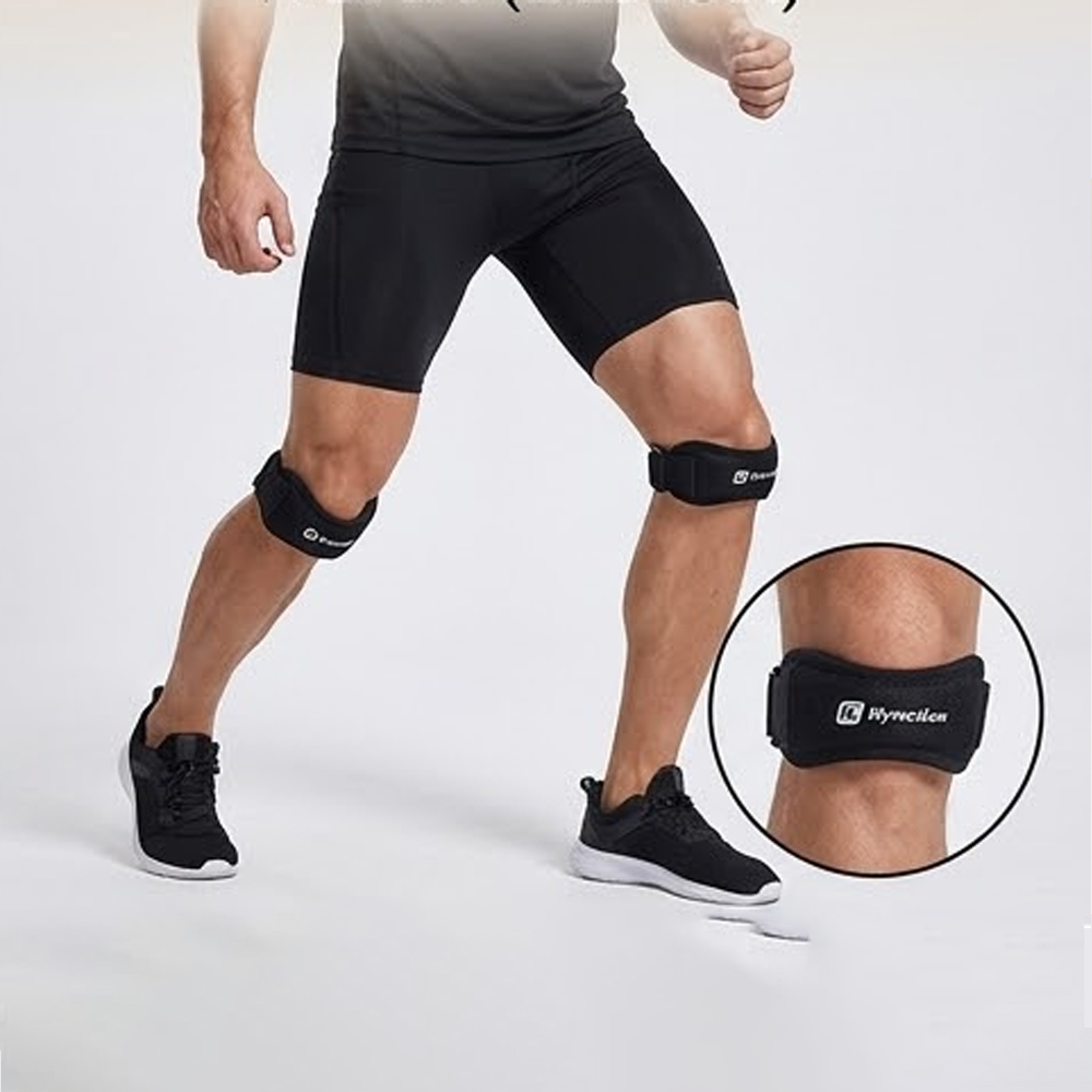 2 PC スポーツ保護膝蓋骨ストラップバスケットボールバドミ - Knee Brace Badminton のレビューと価格