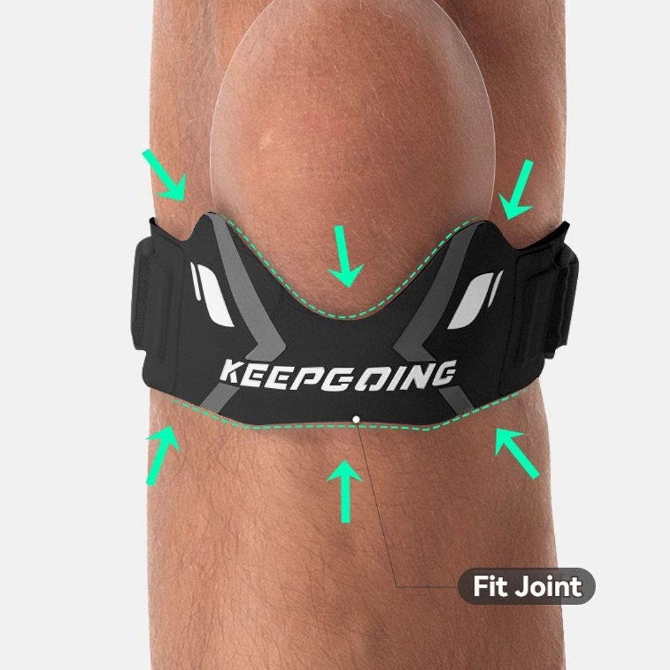 GTUBIKE 1 個膝蓋骨バンド保護膝蓋骨膝腱サポートスト - Knee Brace Badminton のレビューと価格
