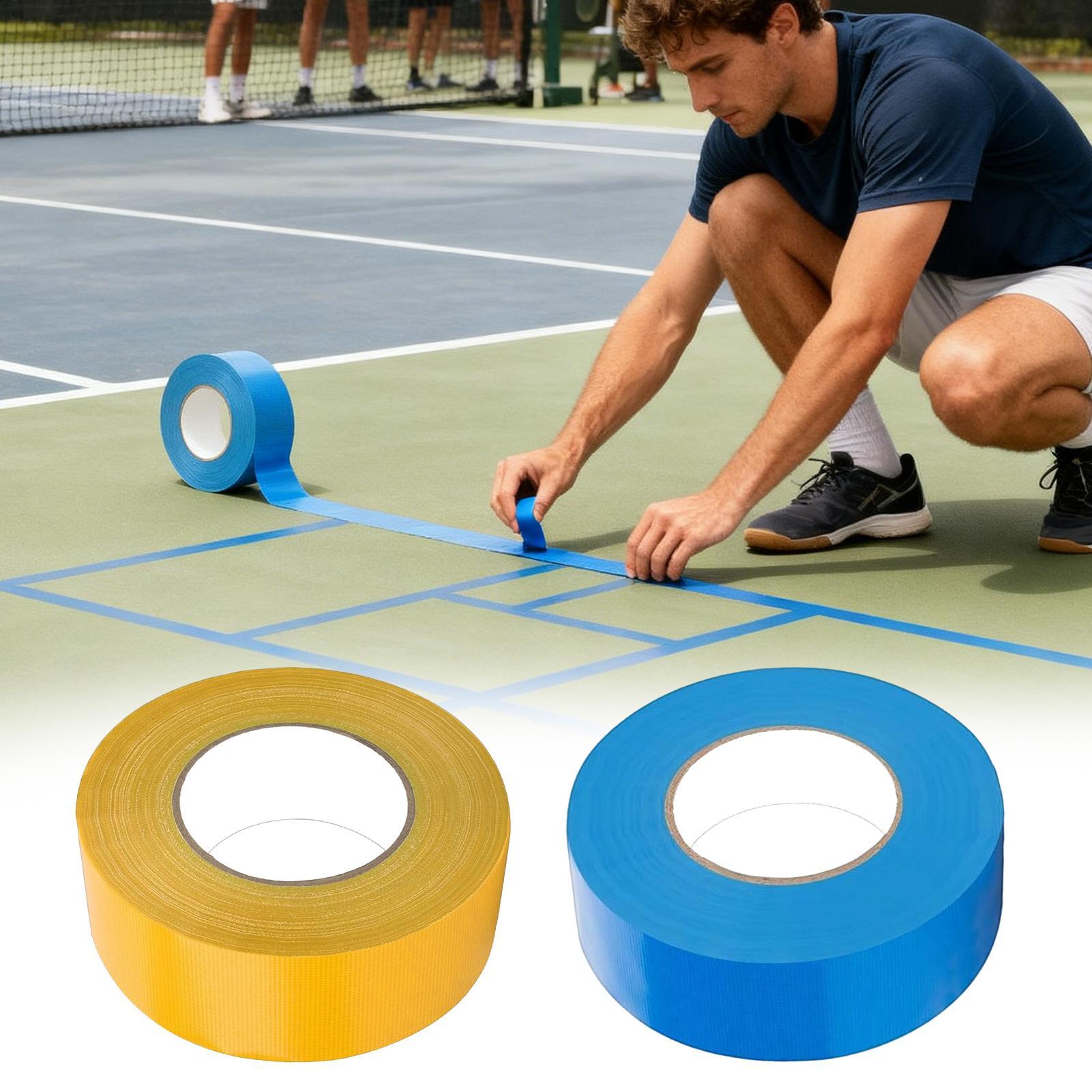 ピックルボールテープ 0.16x164フィート 柔軟なトレー - Badminton Outdoor のレビューと価格
