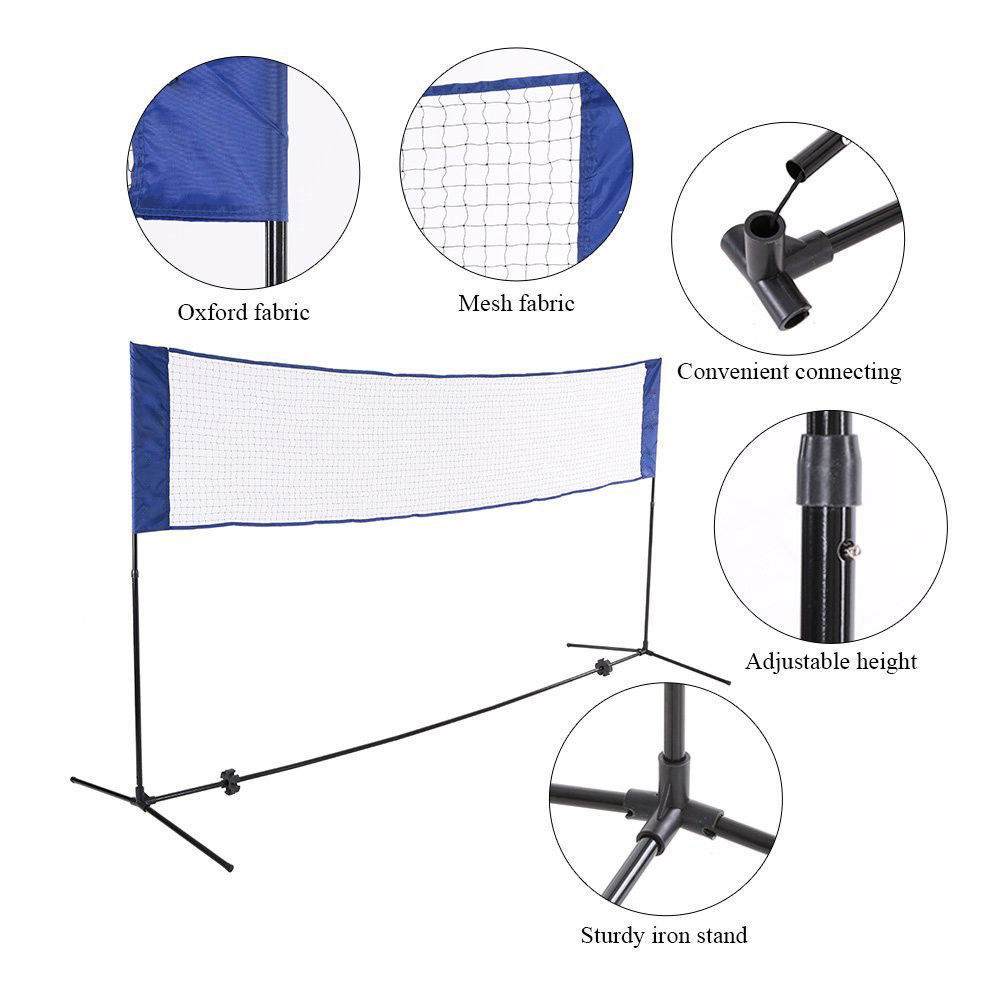 屋外バドミントンネットセット テニスゴールネット 練習用折り - Badminton Outdoor のレビューと価格