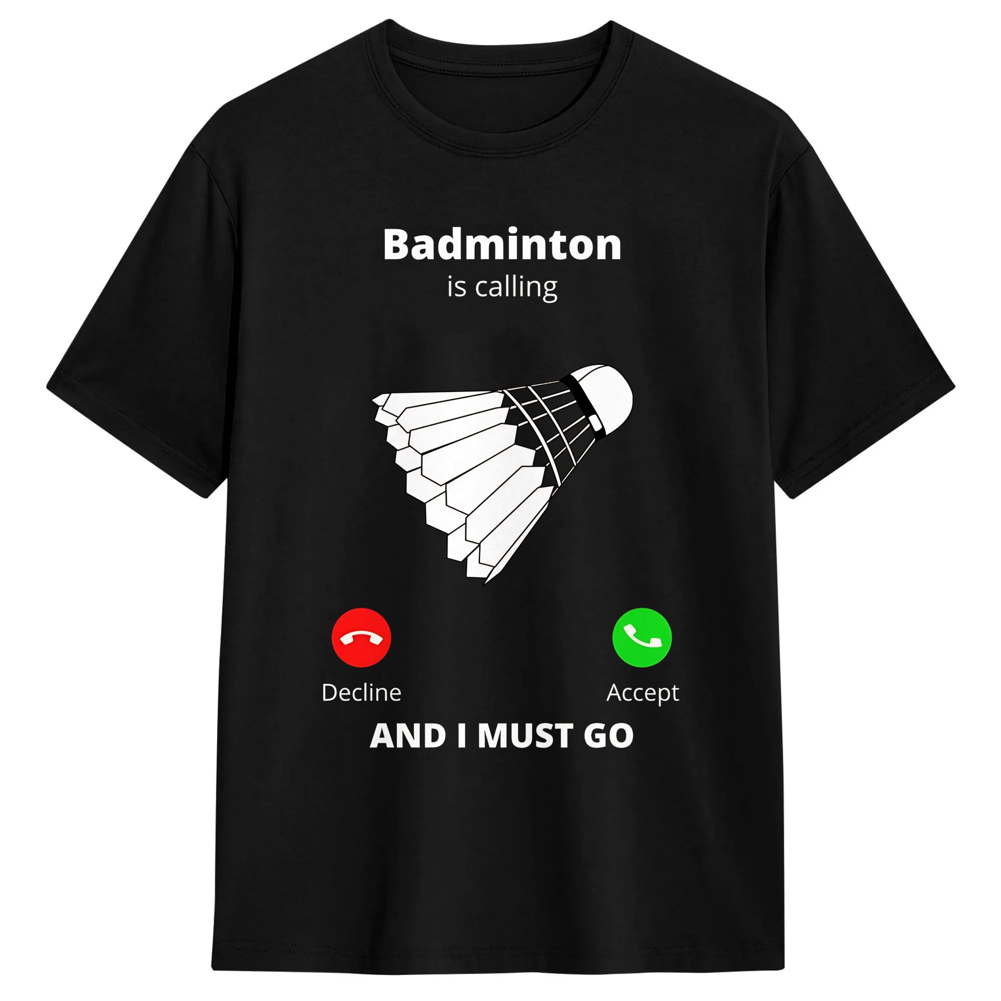 カジュアルバドミントンは呼んでいます男性用 Tシャツラウンド - Badminton Is Calling のレビューと価格