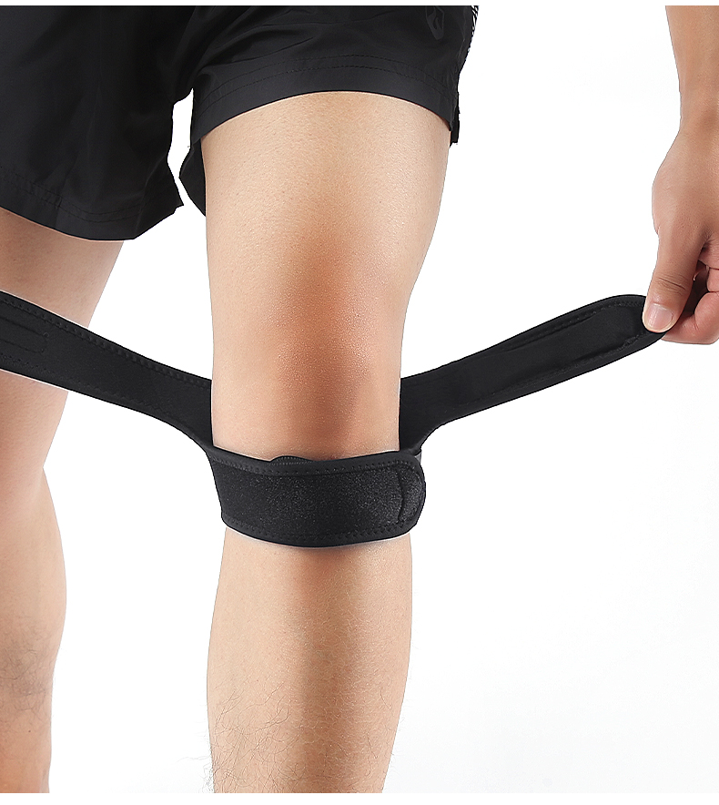 弾性膝ブレースサポートスリーブ、圧力パッド付き、バスケットボ - Knee Brace Badminton のレビューと価格
