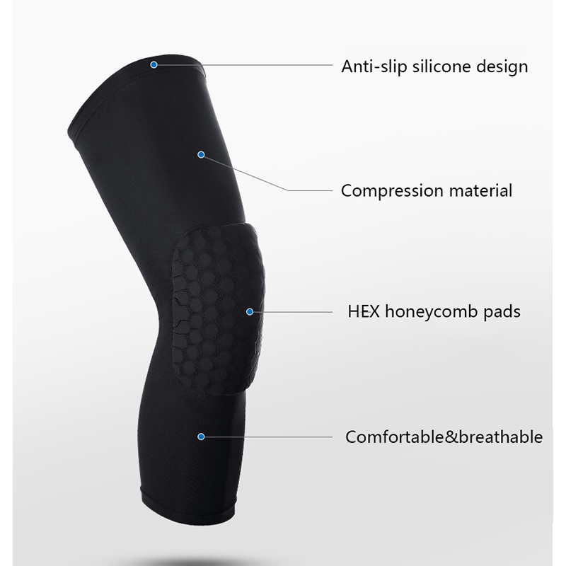 2 ピース膝パッド関節スリーブバスケットボールブレース弾性膝 - Knee Brace Badminton のレビューと価格
