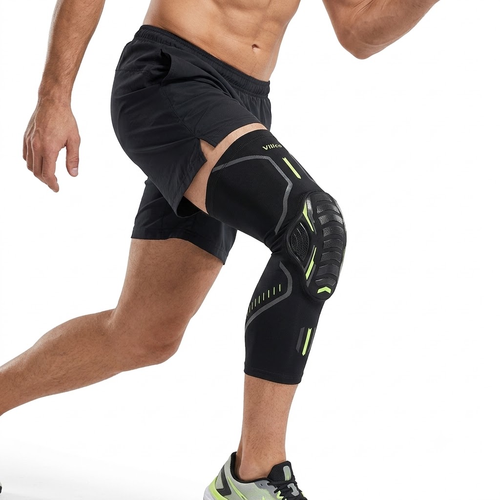 1個入り 圧縮膝サポータースリーブ 弾性膝パッド ブレースス - Knee Brace Badminton のレビューと価格