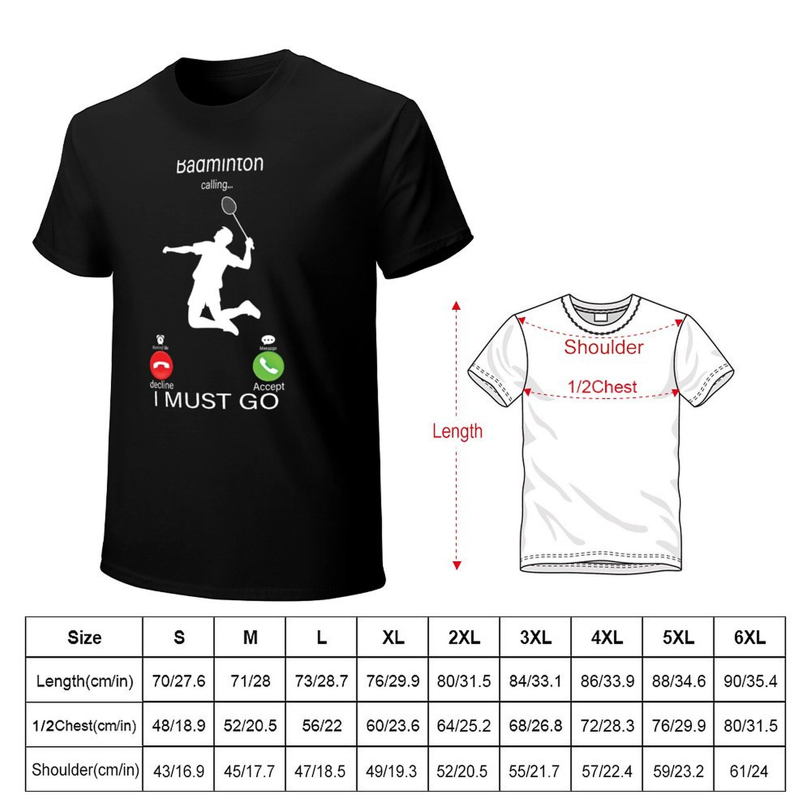 バドミントンが呼んでいる、行かなくてはいけない Tシャツ U - Badminton Is Calling のレビューと価格