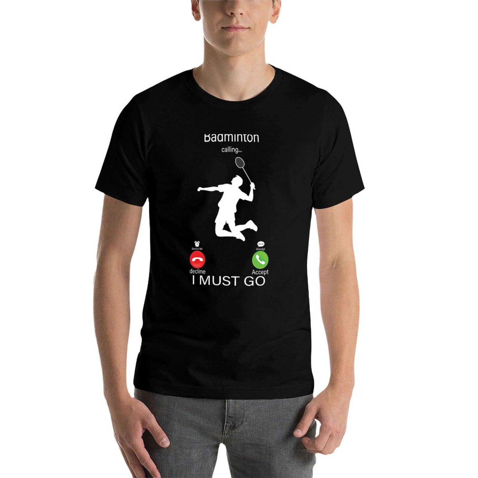 バドミントンが呼んでいる、行かなくてはいけない Tシャツ ワ - Badminton Is Calling のレビューと価格